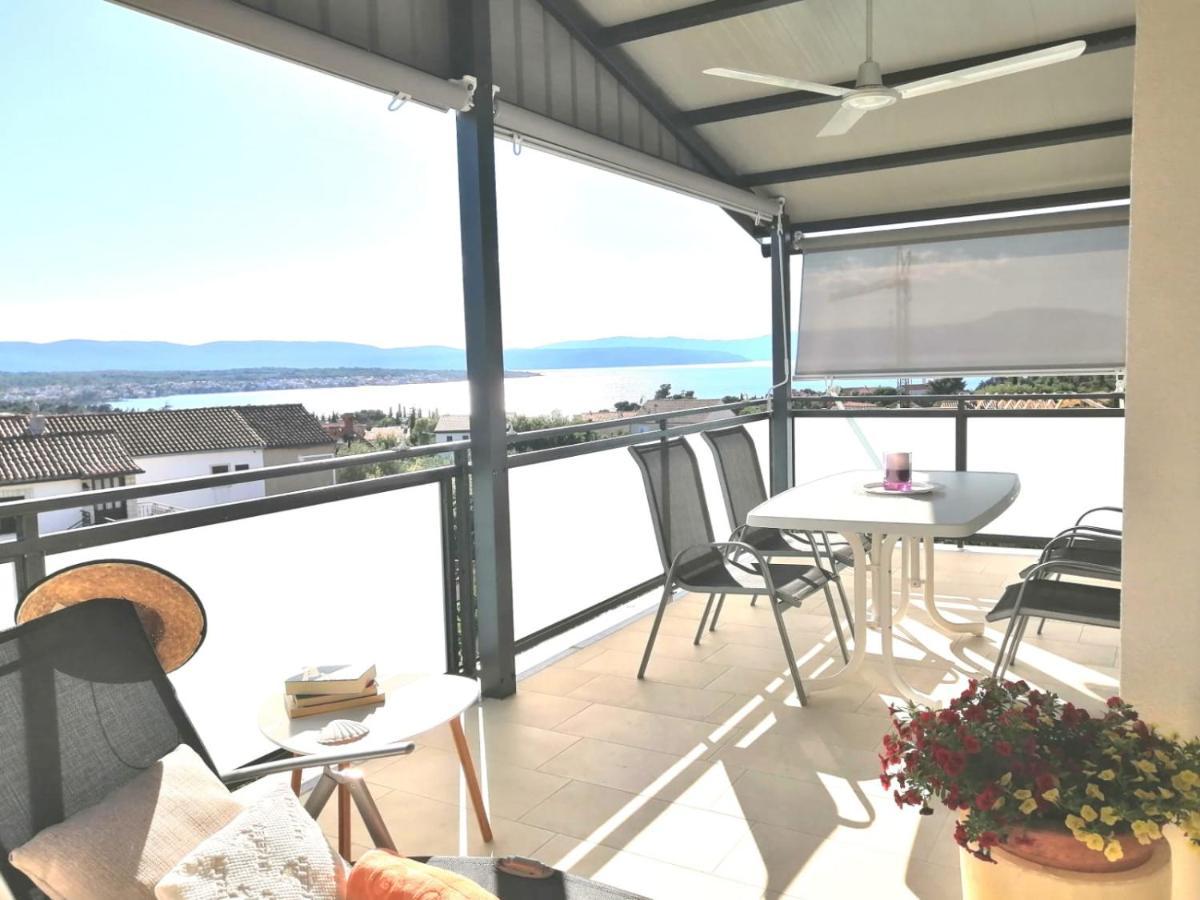 Lovely Sea View House In Malinska Island Krk Eksteriør billede